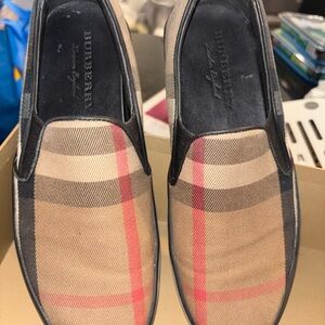 Burberry Women's Chic Silver Loafers
